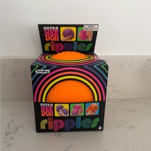 Super Nee Doh Ripples Squeeze Toy - Bright Orange